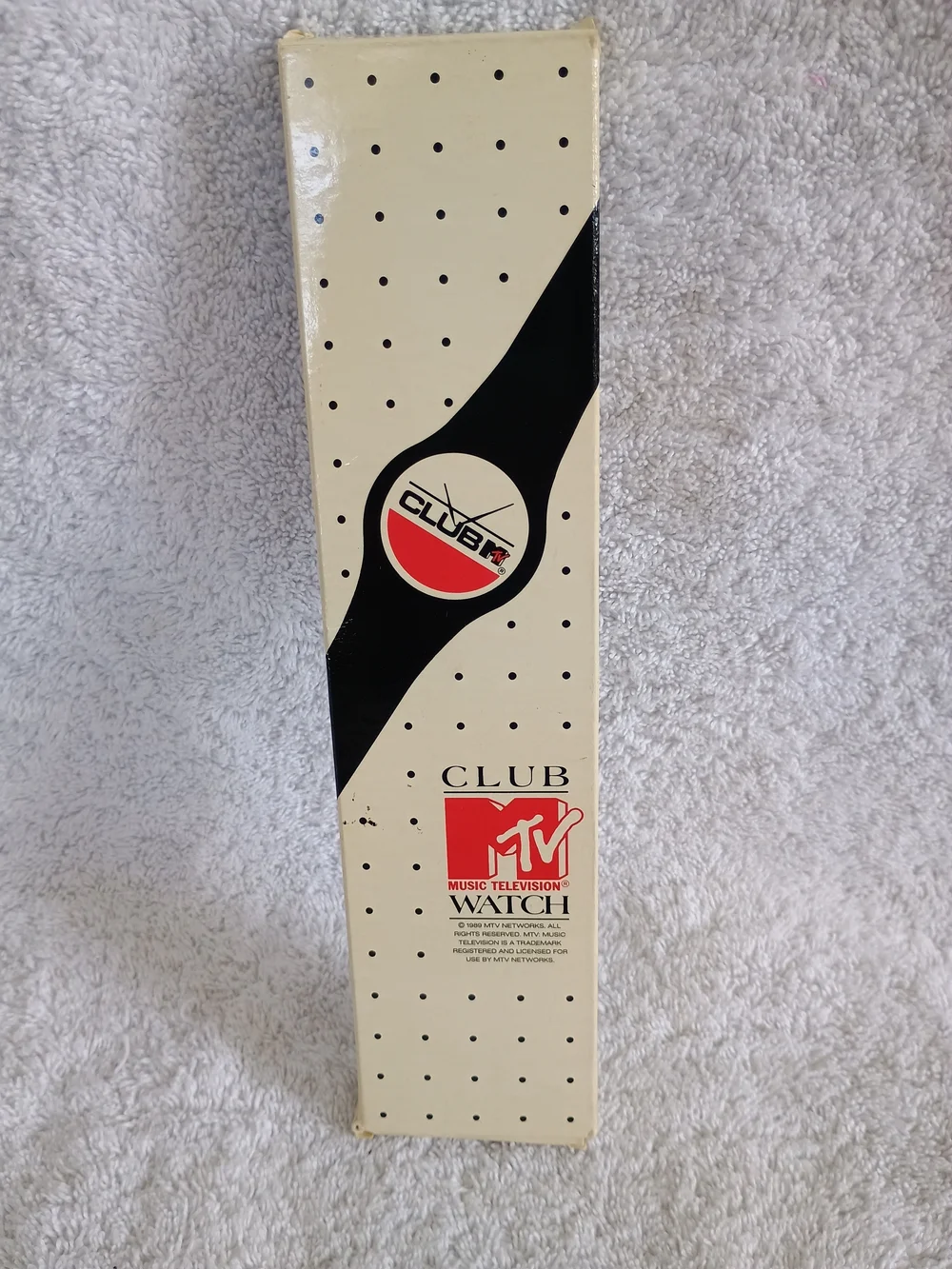 Vintage 1989 Club MTV Watch Original Box Papers Band MTV Music Television